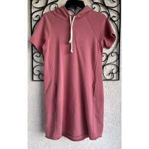 Pact Organic Hooded Sweater Dress - Size Small - Pink